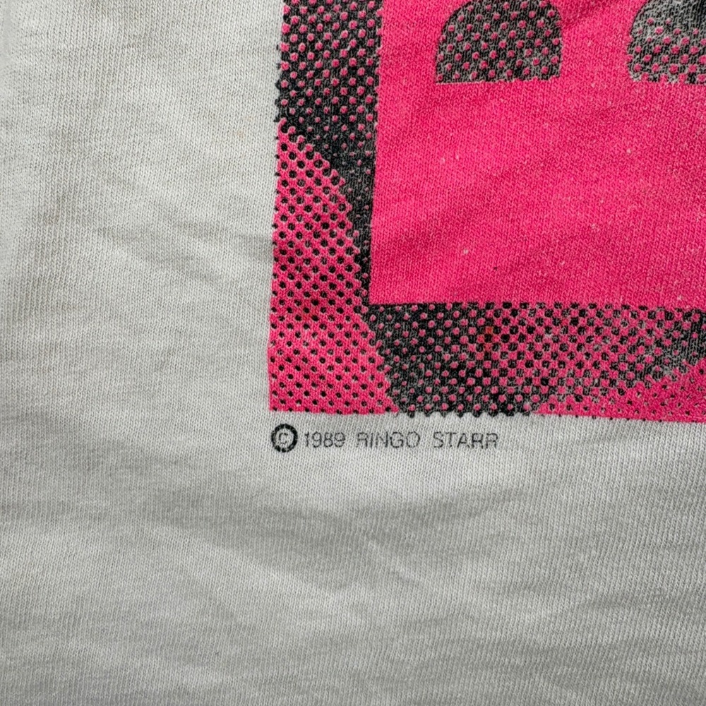 Vintage Ringo Starr Shirt Mens XL White 1989 All Starr Band Tour Graphic 80s - Picture 4 of 11